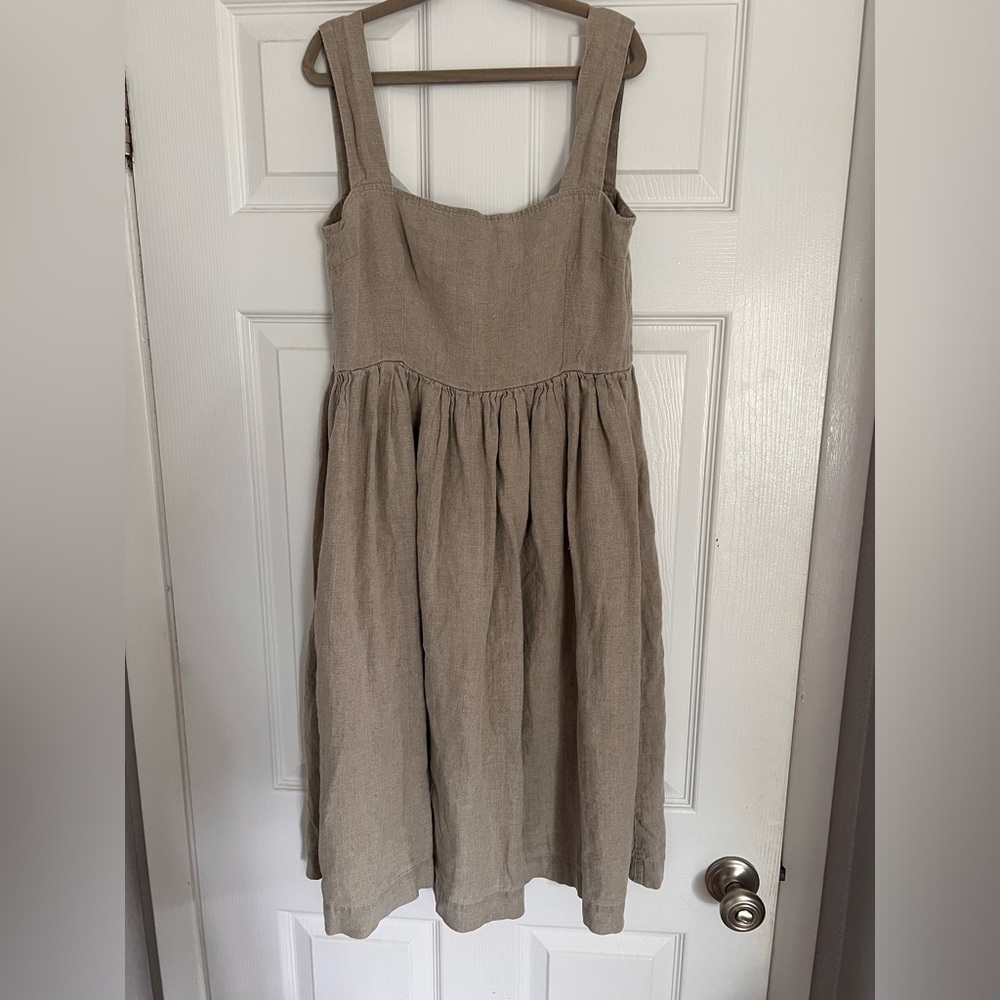 Linenfox 100%  linen dress Xsmall